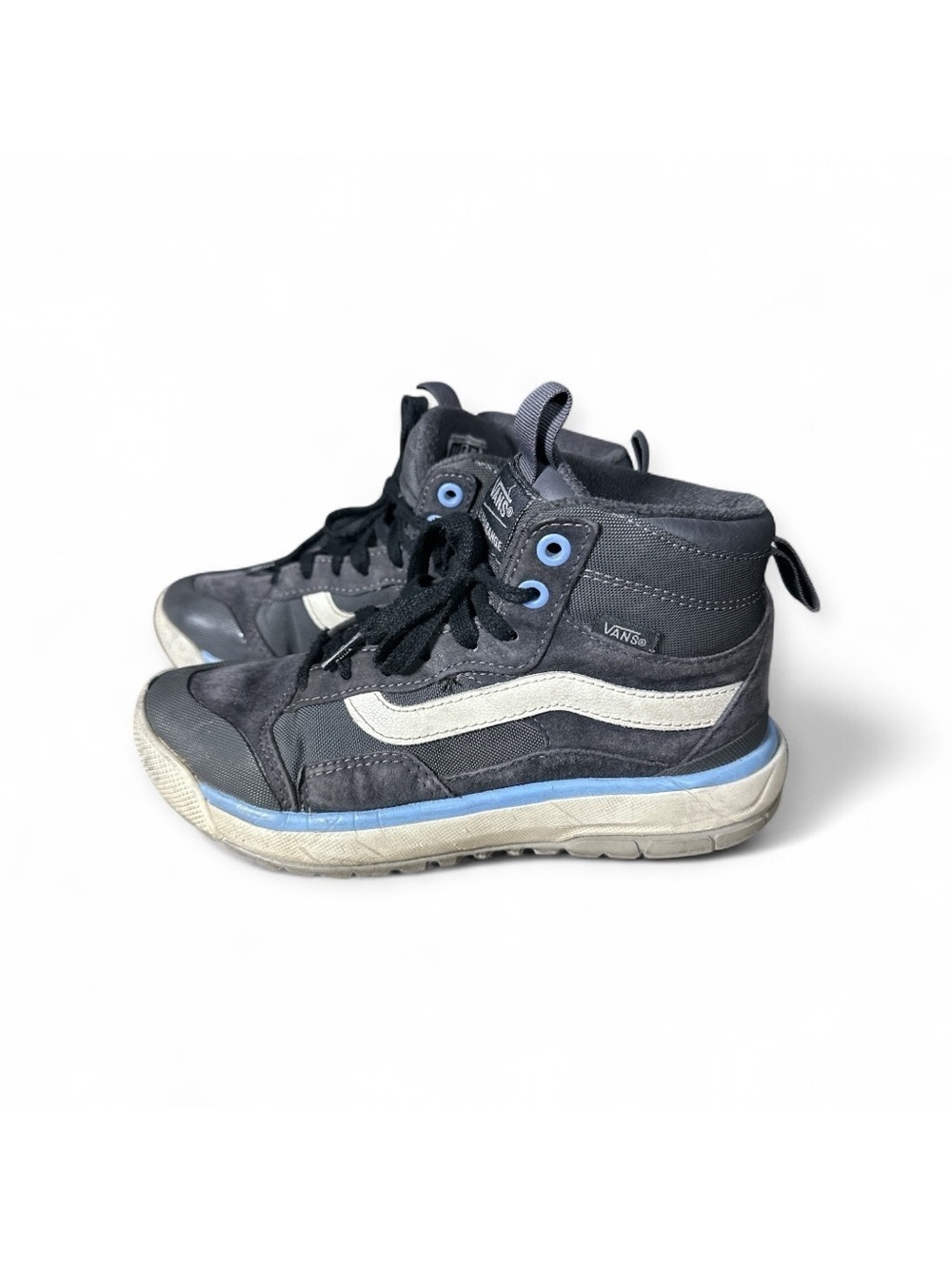 Vans Kids High-Top Water Proof Sneakers - Black and Blue Black Blue Size 3.5G